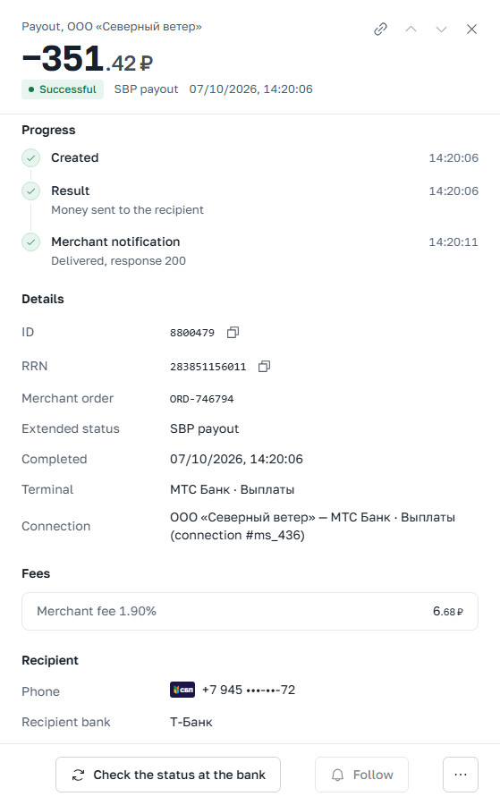 Payment card