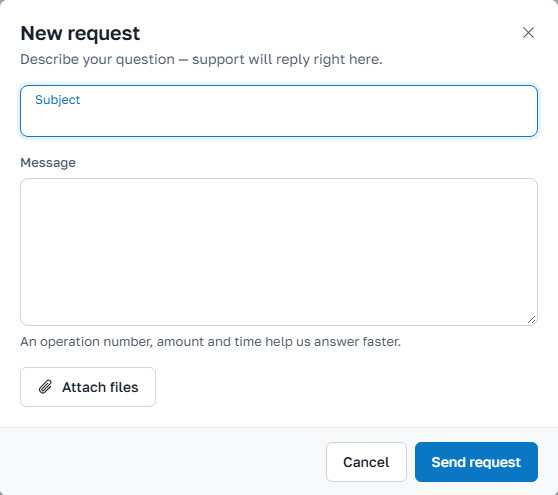 New request